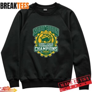 NDSU Bison 2026 Summit League Champions Basketball Fan T-Shirt 1 NDSU Bison 2026 Summit League Champions Basketball Fan Sweatshirt.jpg