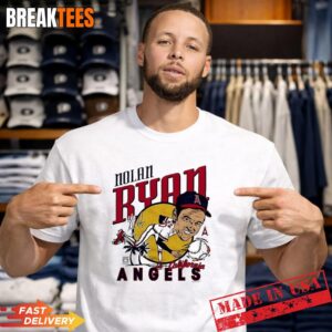 Nolan Ryan Los Angeles Angels Baseball Caricature Shirt