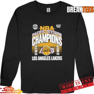 Official Los Angeles Lakers 2026 NBA Pacific Division Champions Locker Room Long Sleve