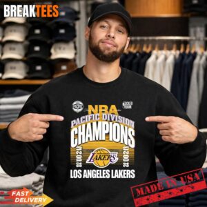 Official Los Angeles Lakers 2026 NBA Pacific Division Champions Locker Room Sweatshirt