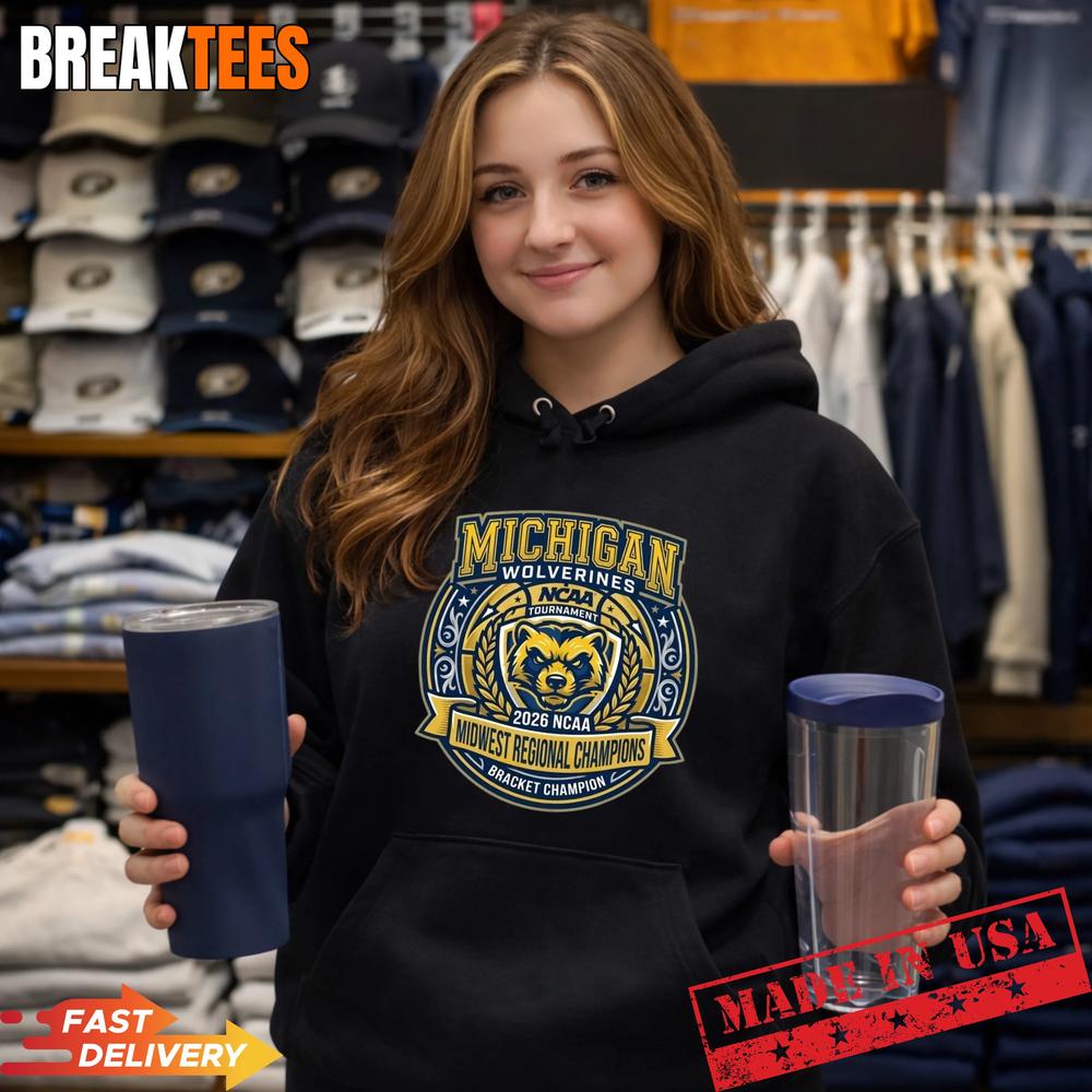 Official Michigan Wolverines 2026 NCAA Midwest Regional Champions T-Shirt Official Michigan Wolverines 2026 NCAA Midwest Regional Champions T-Shirt