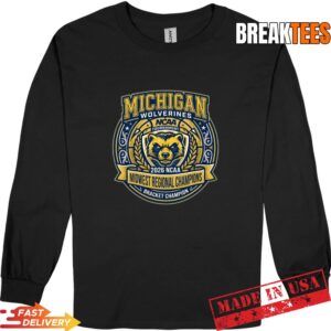 Official Michigan Wolverines 2026 NCAA Midwest Regional Champions T-Shirt 2 Official Michigan Wolverines 2026 NCAA Midwest Regional Champions Long Sleve