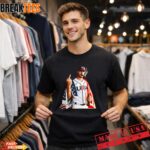 BreakTees 31 Paul Skenes USA Baseball Smoking And Middle Finger T Shirt