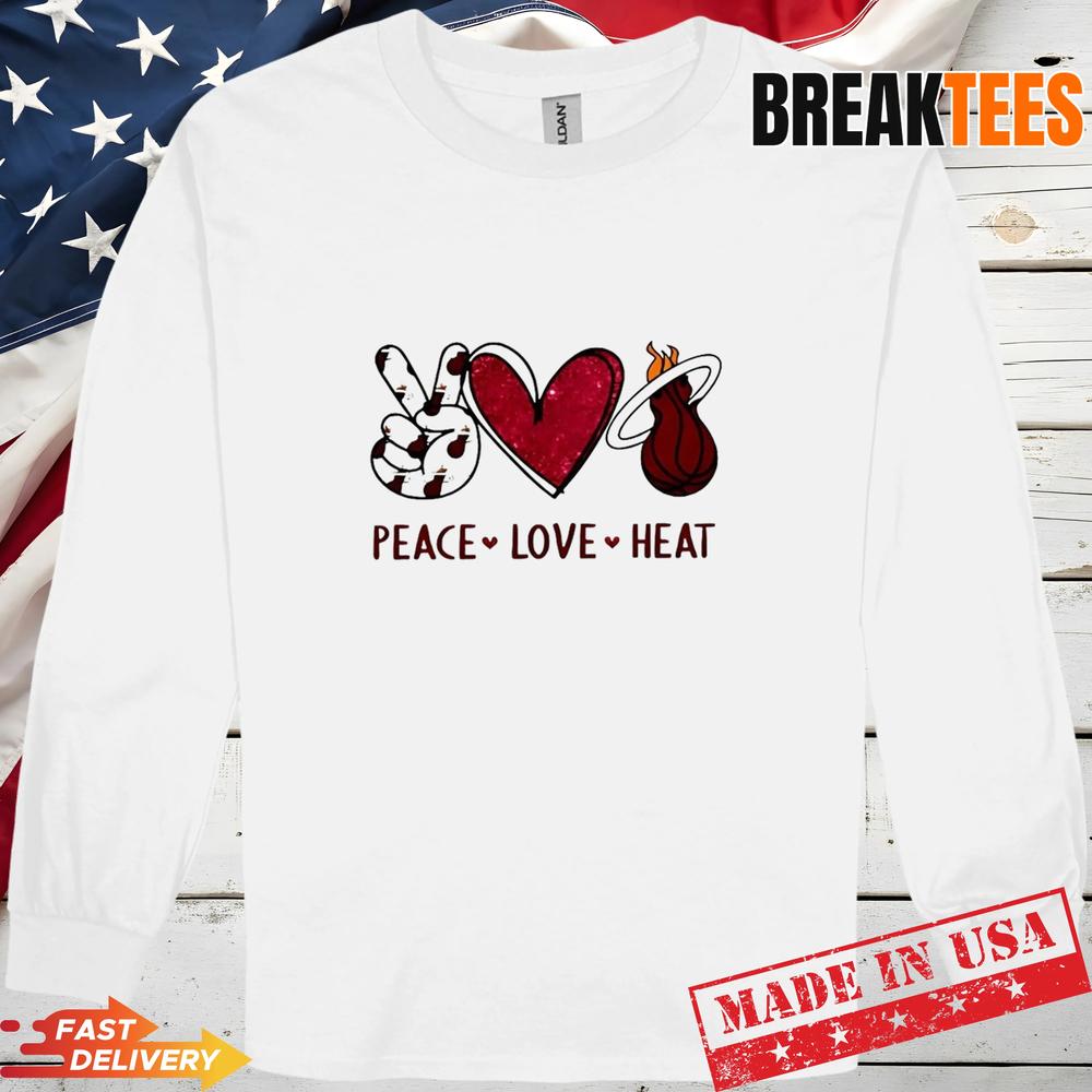 Peace Love Miami Heat NBA Shirt Peace Love Miami Heat NBA Shirt