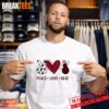 Peace Love Golden State Warriors NBA Shirt
