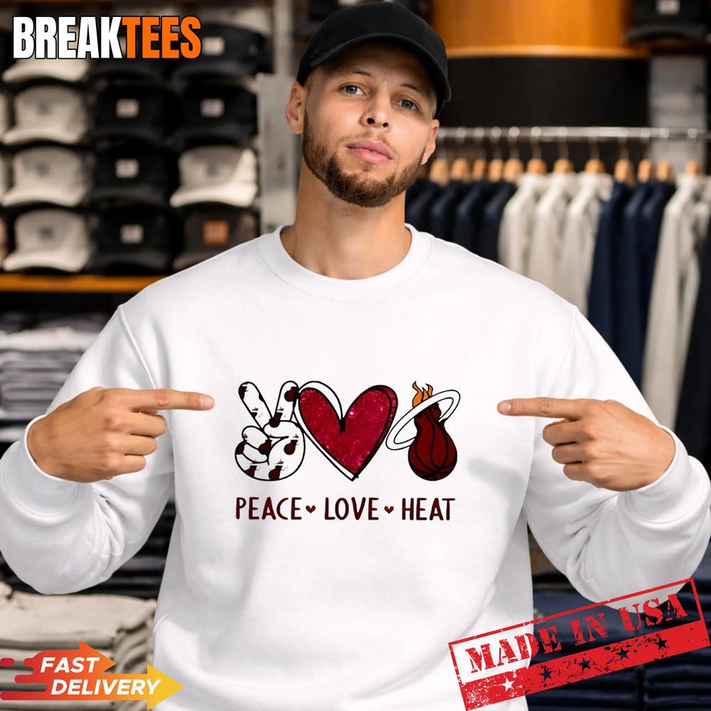 Peace Love Miami Heat NBA Shirt Peace Love Miami Heat NBA Shirt