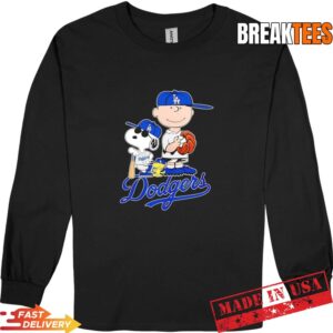 Peanuts characters x Los Angeles Dodgers MLB 2026 cartoon Long Sleve.jpg