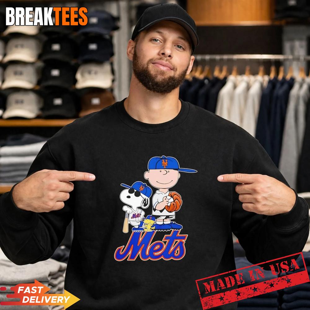 Peanuts characters x New York Mets Giants MLB 2026 cartoon Shirt Peanuts characters x New York Mets Giants MLB 2026 cartoon Shirt