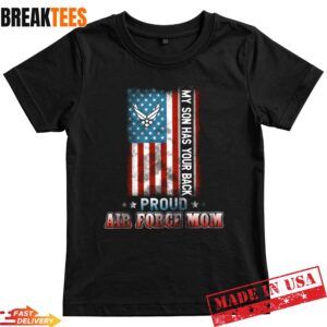 Proud US Air Force Mom USAF Military Family T-Shirt