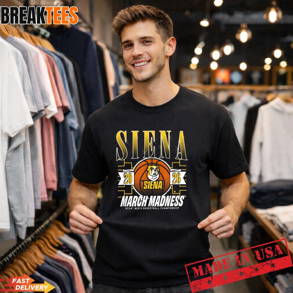 Siena Saints 2026 March Madness Men’s Basketball Championship T-Shirt Siena Saints 2026 March Madness Men’s Basketball Championship T-Shirt