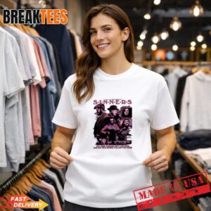 Sinners Movie Graphic T-Shirt – Michael B. Jordan Ryan Coogler Film Fan Tee