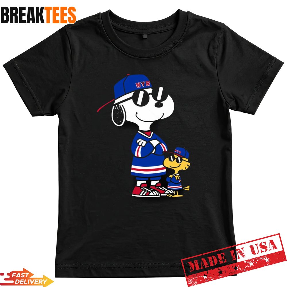 Snoopy NYR Rangers T-Shirt Snoopy NYR Rangers T-Shirt