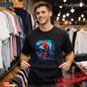 Spider Man Brand New Day 2026 Superhero Swing Action Fan T-Shirt