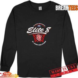 St John's Red Storm 2026 Elite 8 NCAA DI Men's Basketball March Madness Long Sleve