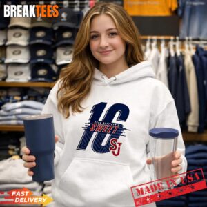 St John's Red Storm Men's Basketball 2026 Sweet 16 logo Hoodie.jpg