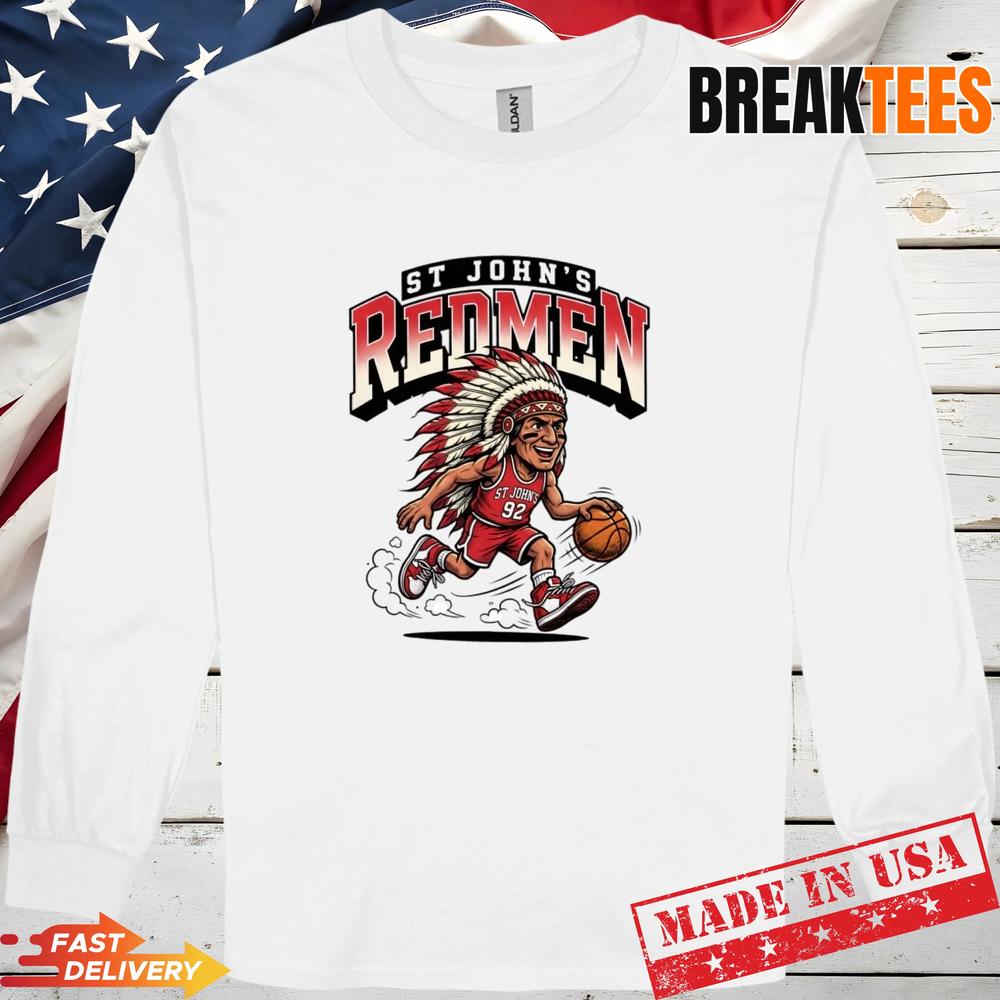 St Johns Redmen Basketball Cartoon Vintage Retro Sports Shirt St Johns Redmen Basketball Cartoon Vintage Retro Sports Shirt