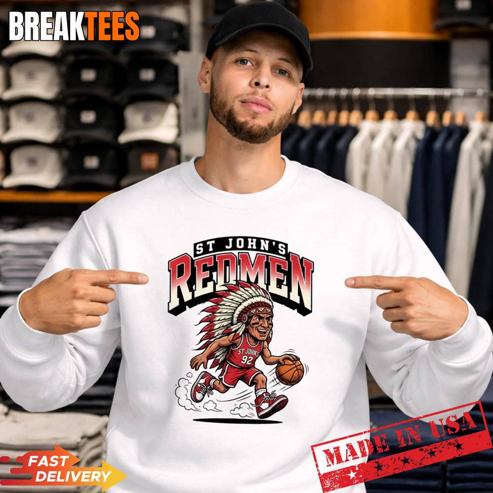 St Johns Redmen Basketball Cartoon Vintage Retro Sports Shirt St Johns Redmen Basketball Cartoon Vintage Retro Sports Shirt