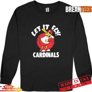 St Louis Cardinals Fredbird Baseball Let It Fly Mascot Long Sleve.jpg