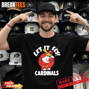 St Louis Cardinals Fredbird Baseball Let It Fly Mascot Shirt