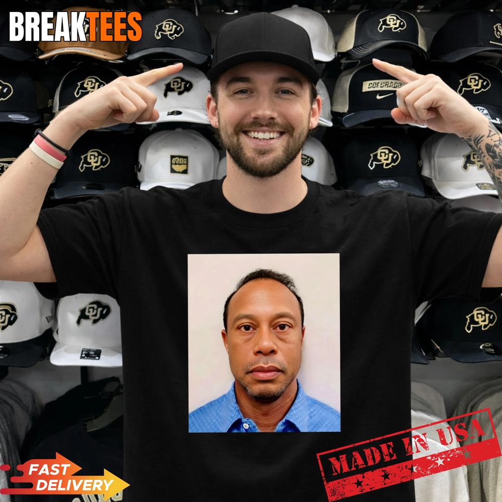 Tiger Woods Mugshot T-Shirt Tiger Woods Mugshot T-Shirt