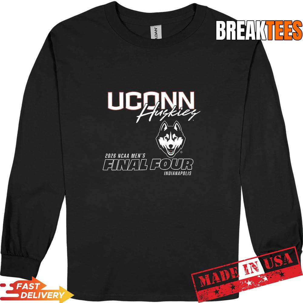 UConn Huskies 2026 NCAA Men’s Final Four T-Shirt UConn Huskies 2026 NCAA Men’s Final Four T-Shirt