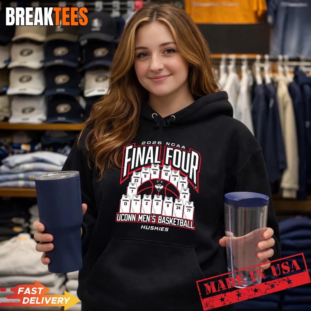 UConn Huskies Women’s Basketball Final Four 2026 T-Shirt UConn Huskies Women’s Basketball Final Four 2026 T-Shirt