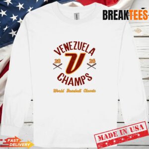 Venezuela 2026 World Baseball Classic Champions Legendary Victory Fan Long Sleve