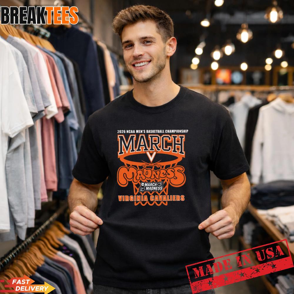 Virginia Cavaliers NCAA Men’s Basketball Championship March Madness 2026 T-Shirt Virginia Cavaliers NCAA Men’s Basketball Championship March Madness 2026 T-Shirt