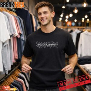 WANGHAF Double Font Sided Dark T-Shirt