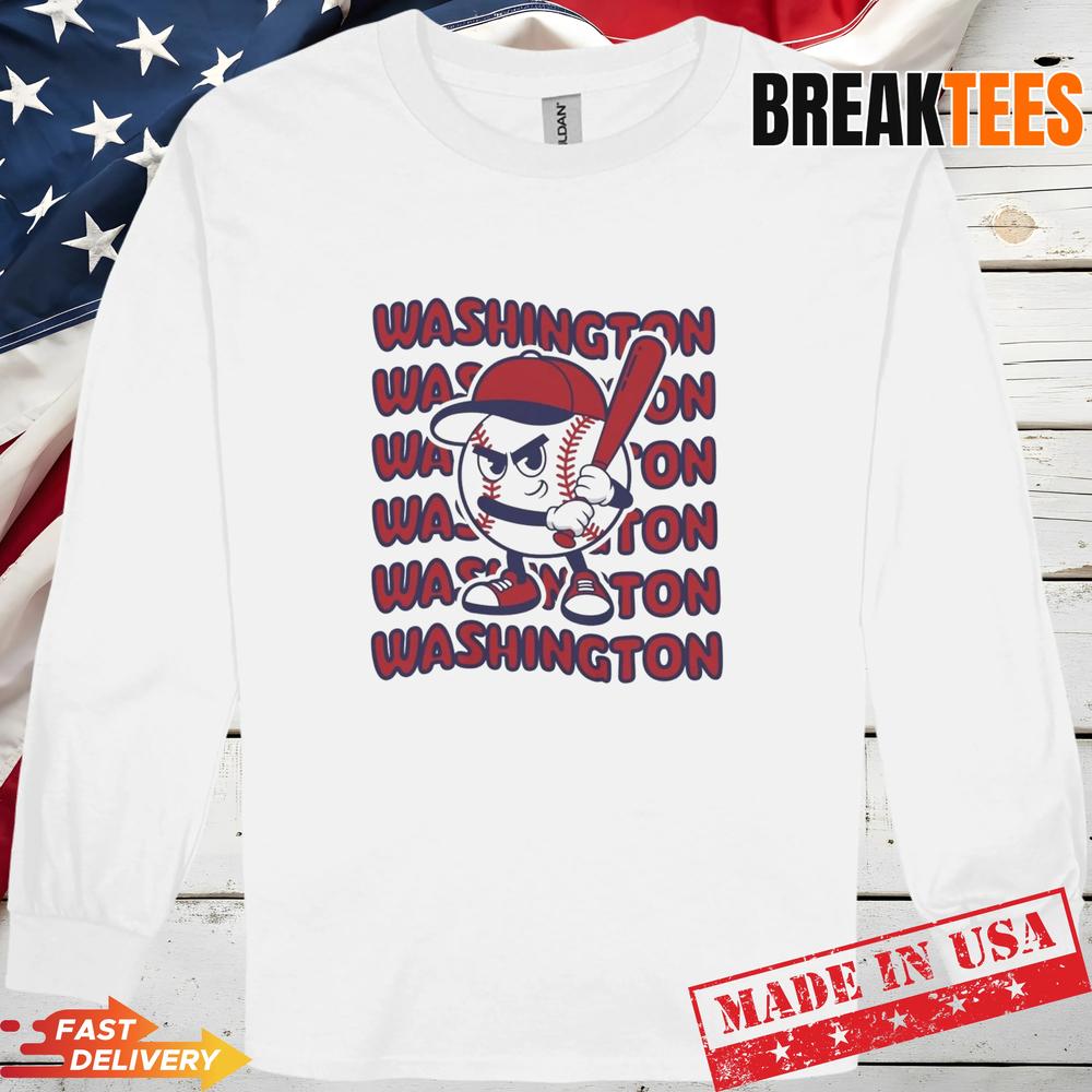 Washington Baseball Retro Mascot Shirt Washington Baseball Retro Mascot Shirt