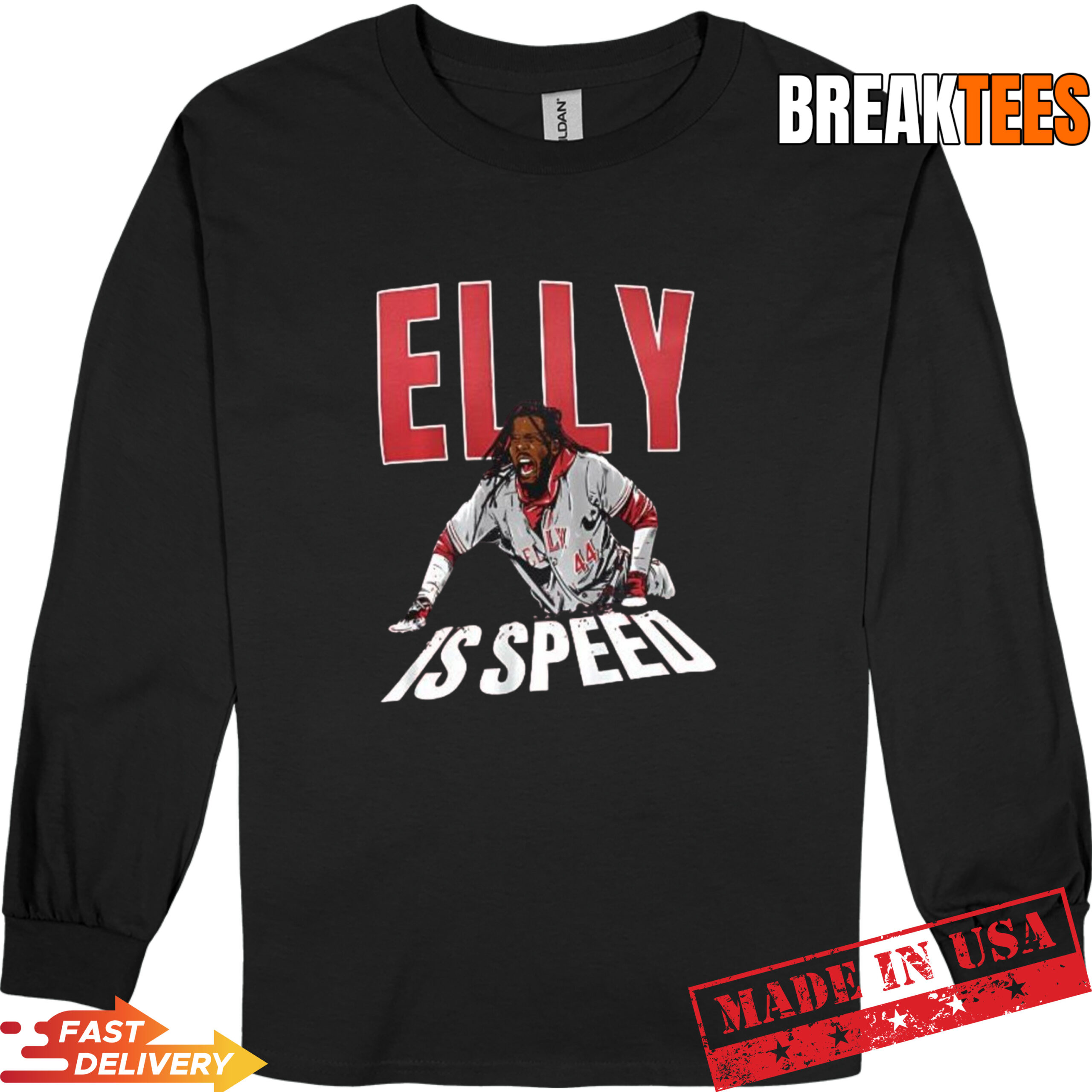 Elly De La Cruz Cincinnati Reds MLB Elly is speed T-Shirt Elly De La Cruz Cincinnati Reds MLB Elly is speed T-Shirt