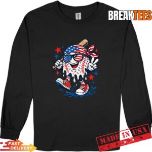 250 Years 1776 2026 Baseball Drip American Flag Shirt 2