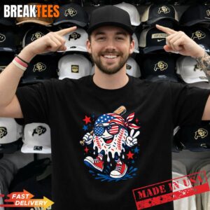 250 Years 1776 2026 Baseball Drip American Flag Shirt