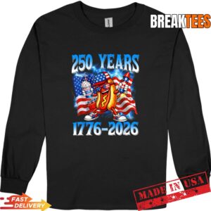 250 Years 250th Anniversary USA Patriotic 4th July Hotdog Shirt 2