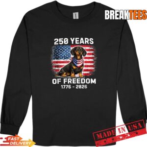 250 Years America Anniversary Dachshund 250th Anniversary T-Shirt 2