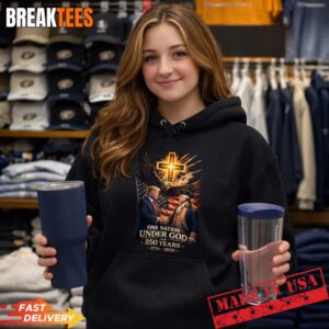 250 Years America Anniversary Trump Washington Christ Cross Shirt 1