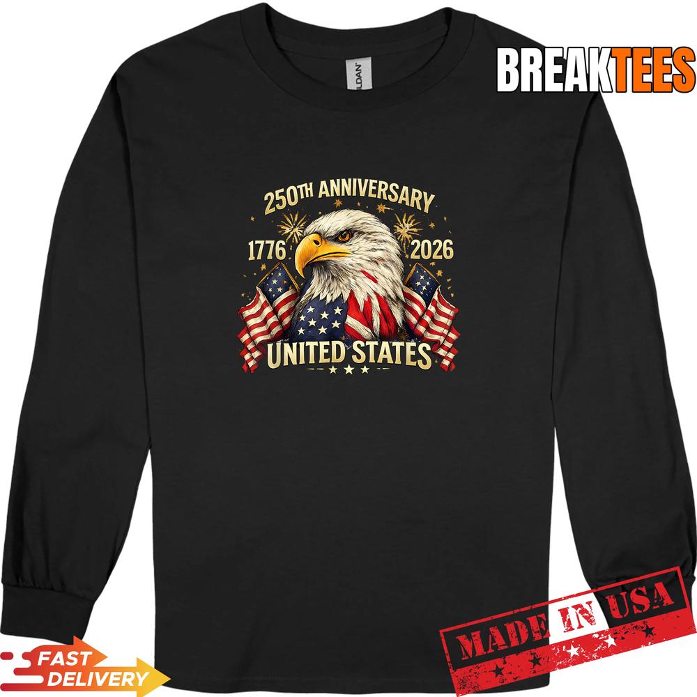 250 Years American Anniversary 1776-2026 USA Flag T-Shirt 250 Years American Anniversary 1776-2026 USA Flag T-Shirt