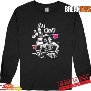 AJ Lee and CM Punk WWE relationship goals T-Shirt 2