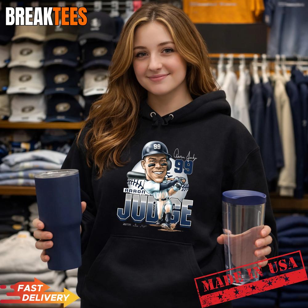 Aaron Judge New York Baseball Mudge Studios MLBPA Graphic Shirt Aaron Judge New York Baseball Mudge Studios MLBPA Graphic Shirt