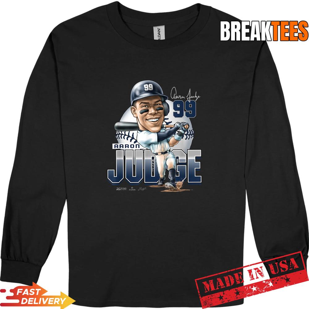 Aaron Judge New York Baseball Mudge Studios MLBPA Graphic Shirt Aaron Judge New York Baseball Mudge Studios MLBPA Graphic Shirt