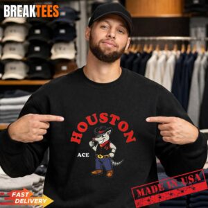 Ace Houston Gamblers Football 2026 Mascot T-Shirt 3