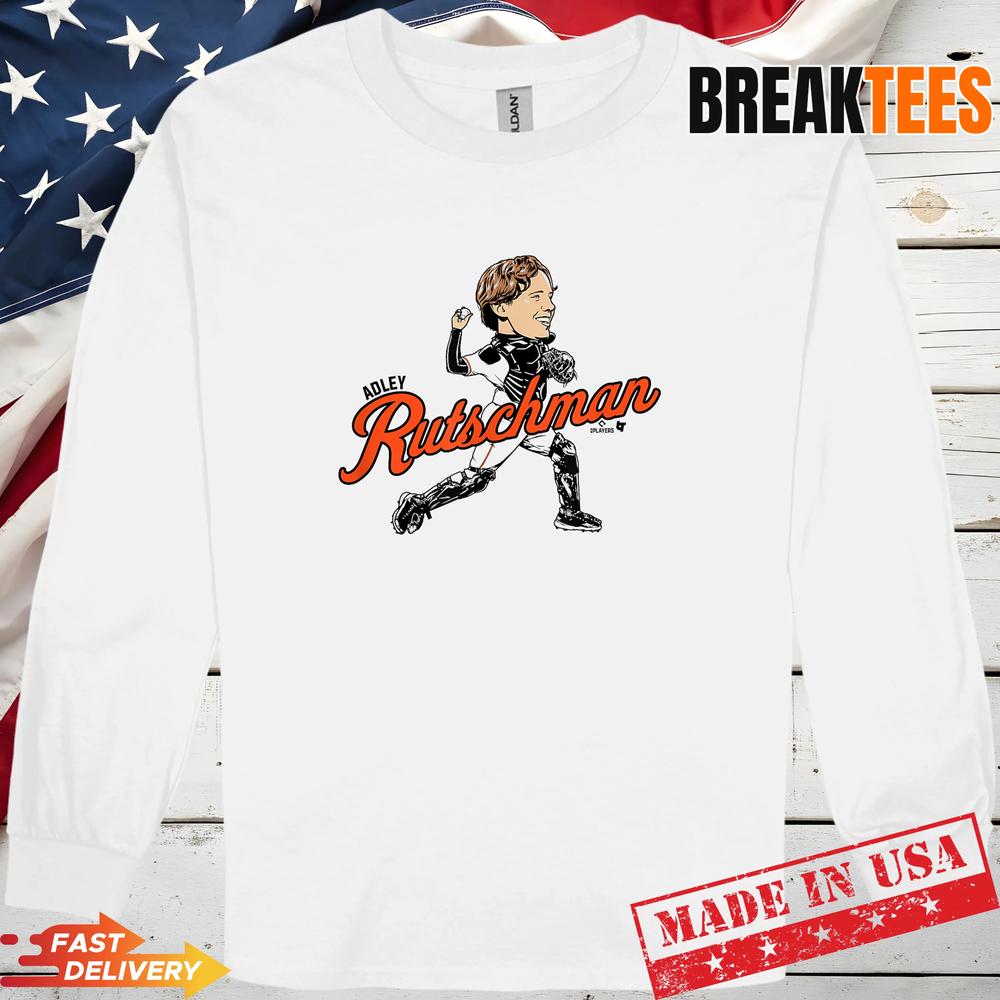 Adley Rutschman Baltimore Baseball Signature Caricature Shirt Adley Rutschman Baltimore Baseball Signature Caricature Shirt