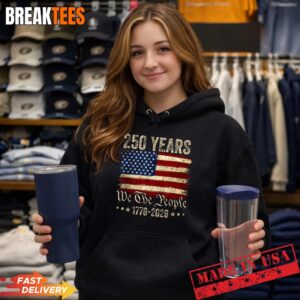 American Flag 250th Anniversary 1776 2026 T-Shirt 1