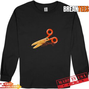 Anaheim Ducks Hockey Cutter Gauthier Scissors Signature T-Shirt 2