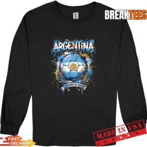 Argentina Football Soccer Player Flag Graffiti Father's Day Shirt 2