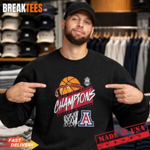 Arizona Wildcats 2026 Big 12 Men's Basketball Tournament Champions Sweatshirt