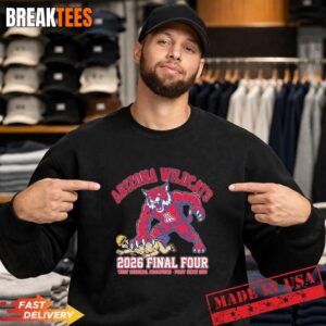 Arizona Wildcats 2026 Final Four West Regional Champions Mascot Shirt 1 Arizona Wildcats 2026 Final Four West Regional Champions Mascot Sweatshirt.jpg