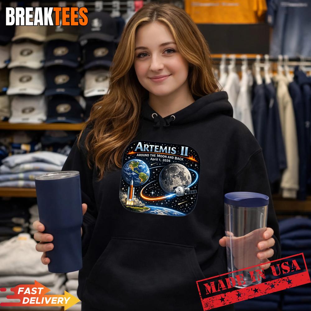 Artemis 2 Journey Around the Moon and Back 2026 T-Shirt Artemis 2 Journey Around the Moon and Back 2026 T-Shirt