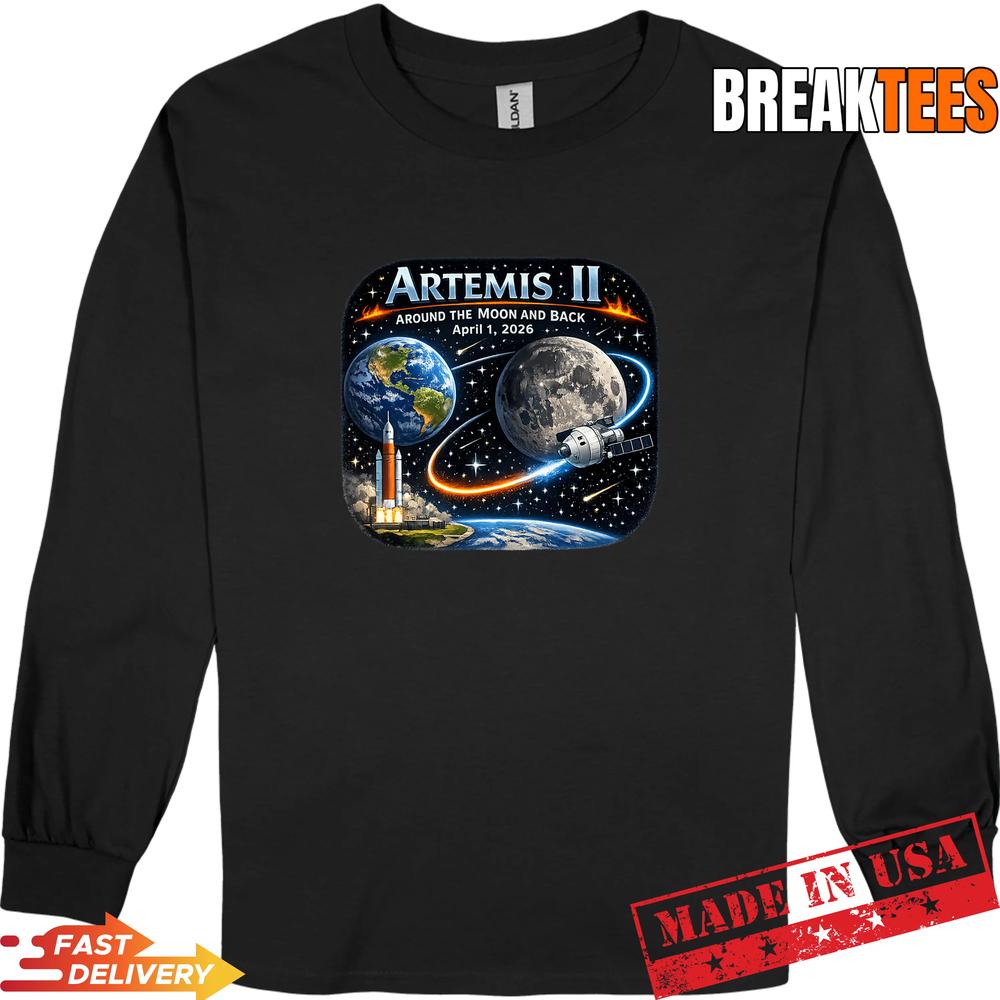 Artemis 2 Journey Around the Moon and Back 2026 T-Shirt Artemis 2 Journey Around the Moon and Back 2026 T-Shirt
