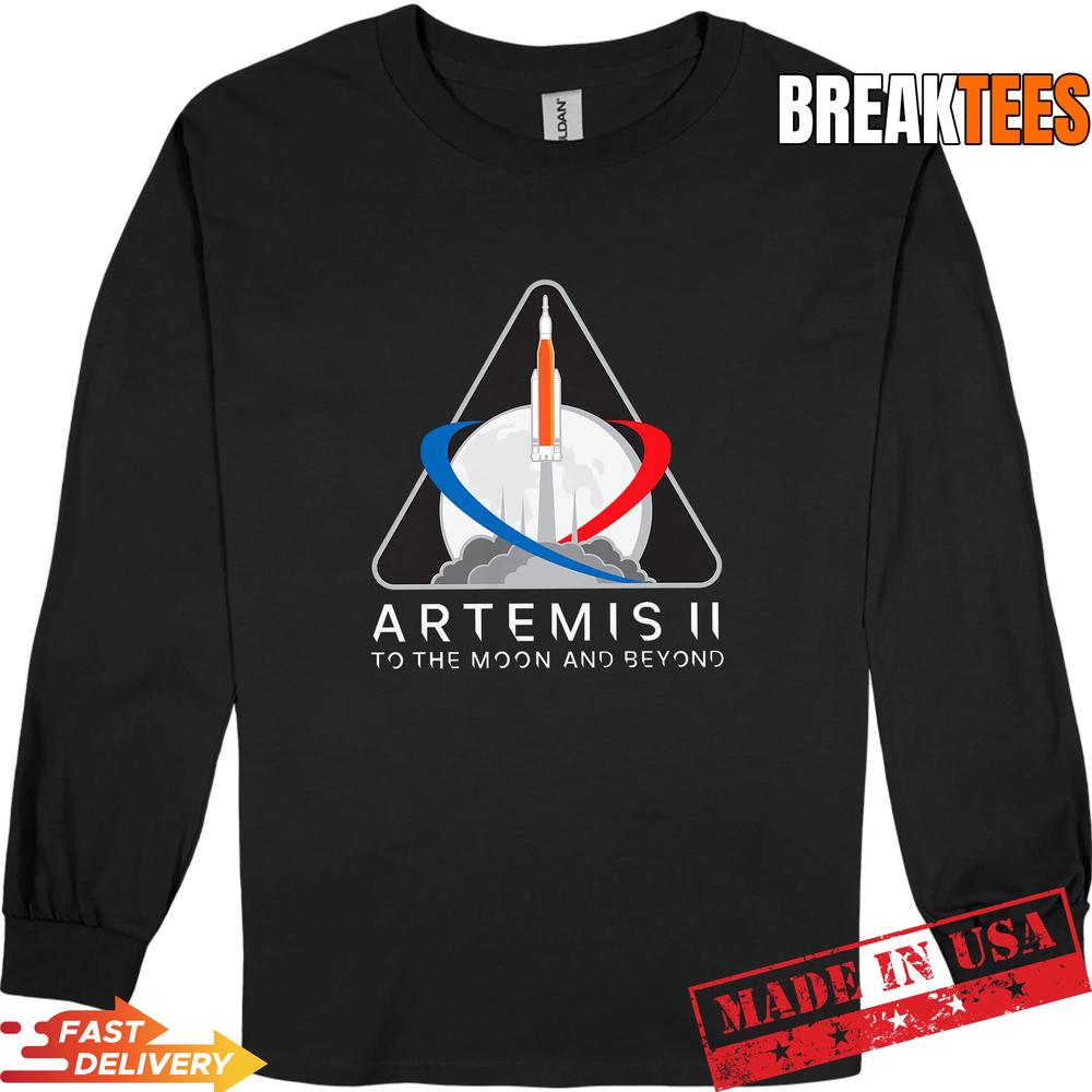 Artemis 2 Patch Mission Badge SLS Rocket Launch System T-Shirt Artemis 2 Patch Mission Badge SLS Rocket Launch System T-Shirt